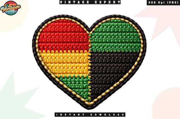 African Pride Heart Love Crochet Yarn: More Than Just a Graphic