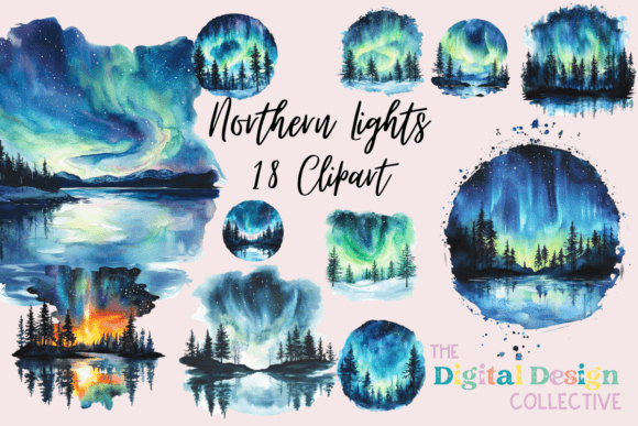 Aurora Landscape Northern Lights: A Creative Clipart Guide
