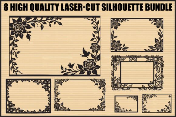 Elevate Your Craft: The Floral Laser-Cut Frame Bundle