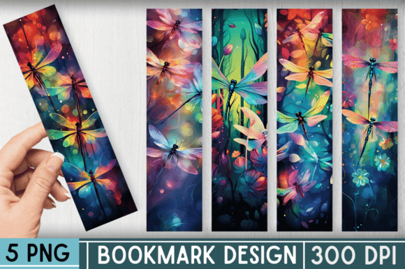 Magic Dragonflies Colorful Bookmark PNG: A Designer's Guide