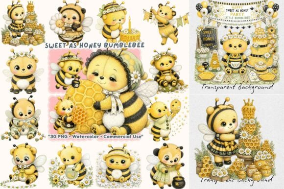 Sweet Honey Bumblebee Watercolor: A Designer's Guide to This Charming Asset