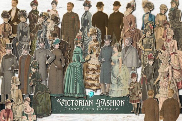 Victorian Fashion Fussy Cut Clipart: A Designer's Guide
