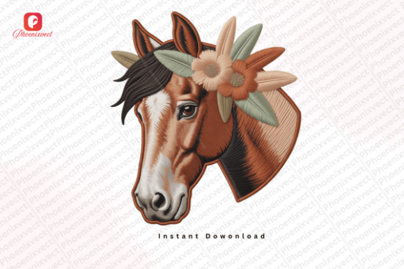 Western Chenille Plush Horse Head PNG: Rustic Charm for Modern Design